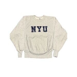Vintage NYU Sweatshirt 90s Champion Crewneck New York University Rare